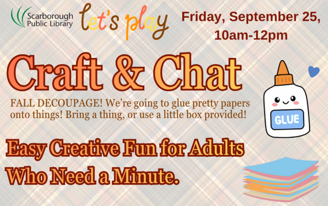 Craft & Chat: Fall Fun with Decoupage!
