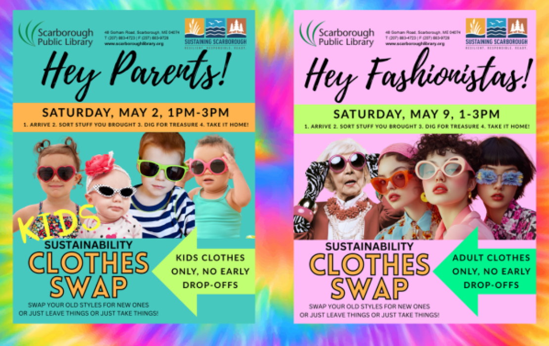 Clothing Swaps! KIDS CLOTHES, May 2 -- ADULTS & TEENS, May 9