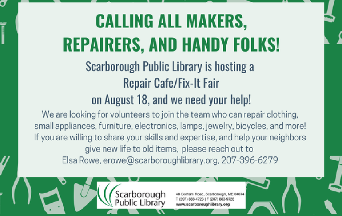 Calling all makers, repairers, and handy folks
