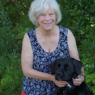 Staff photo (with dog)